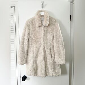 Calvin Klein faux fur coat